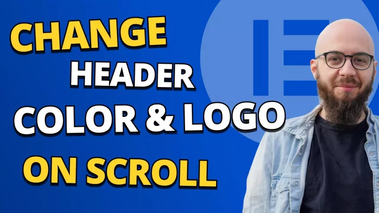 Change Header Color & Logo on Scroll with Elementor Free